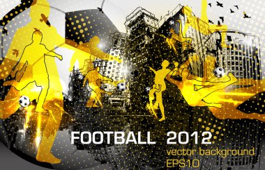 Football, flyer design clipart