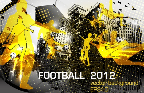 Football, conception de flyer — Image vectorielle