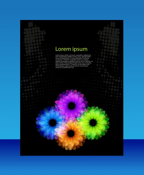 Diseño del color del folleto — Vector de stock
