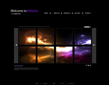 vektör Web sitesi Galerisi şablonu