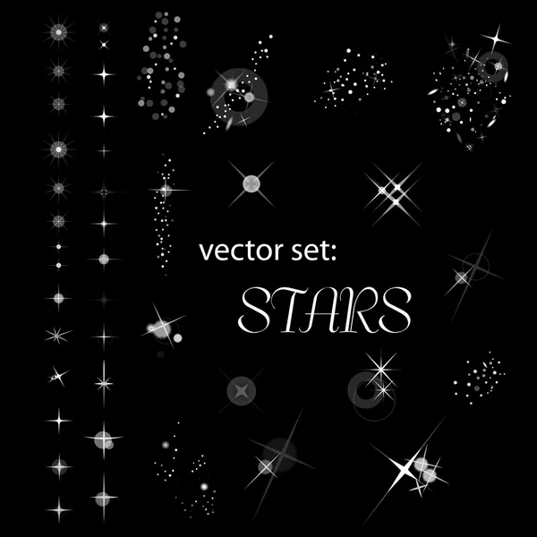 Набір зірочок — стоковий вектор
