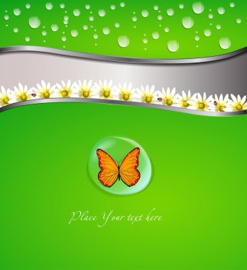 Green card or background clipart