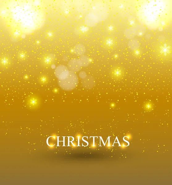 Beau fond de Noël doré — Image vectorielle