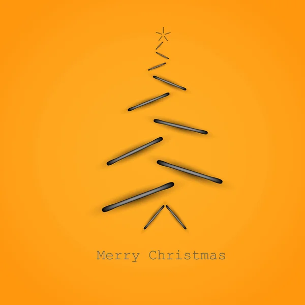 Carte de Noël vectorielle simple — Image vectorielle