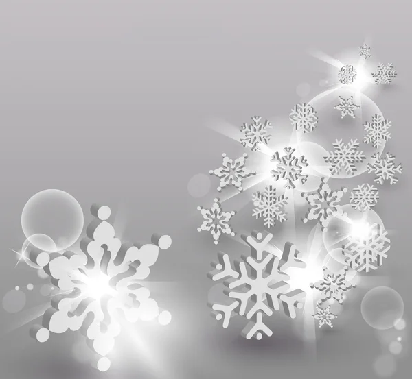 Snowflake concept background — Stock Vector