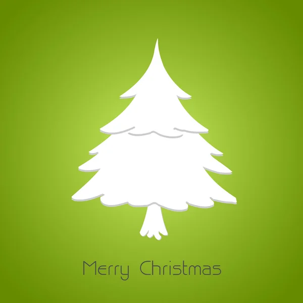 シンプルなクリスマス ツリー — ストックベクタ