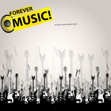 Music audio concept template clipart