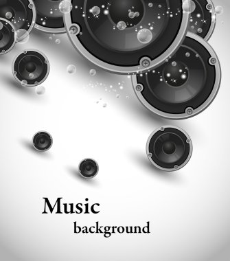 Speakers music design clipart