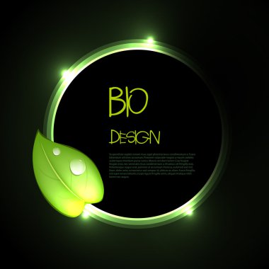 Bio green design clipart