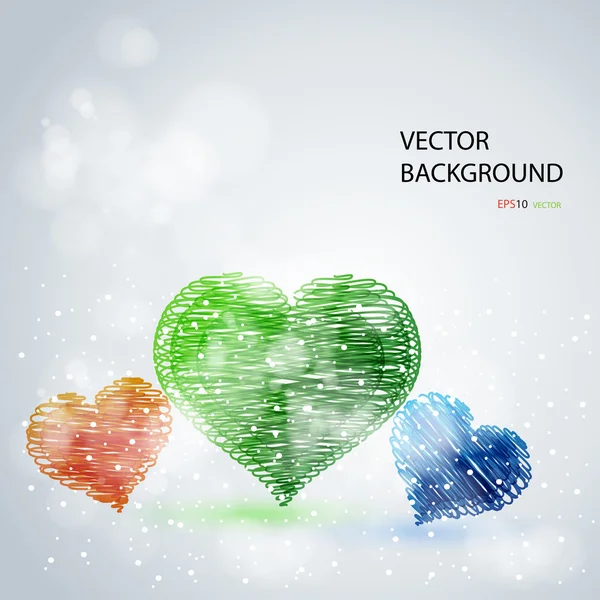 Abstrakt kärlek vektor bakgrund — Stock vektor