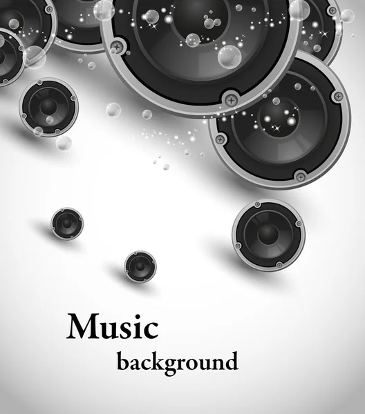 Haut-parleurs design musical — Image vectorielle