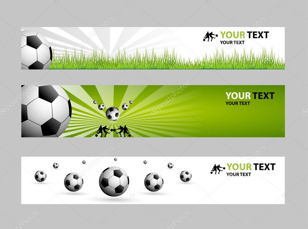 Football web banner