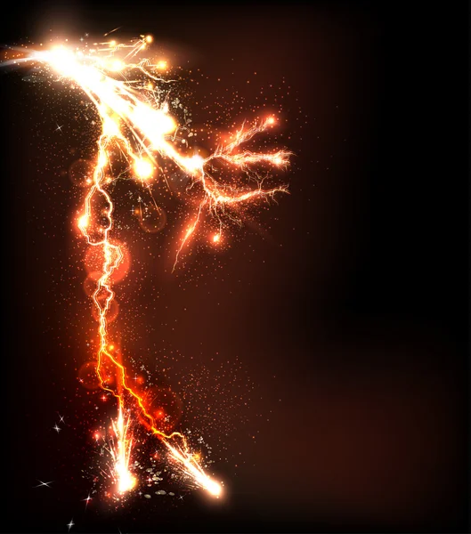 Lightning flash bakgrund — Stock vektor