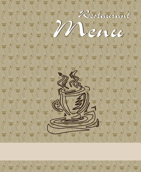 Projekt kawa menu restauracji — Wektor stockowy