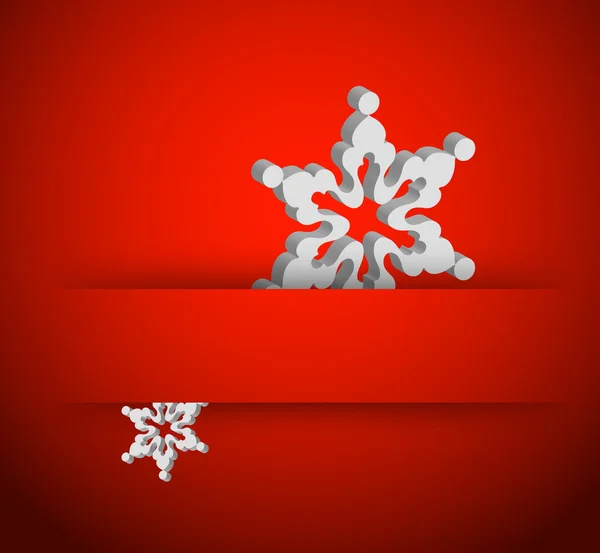 Векторная рождественская снежинка — стоковый вектор