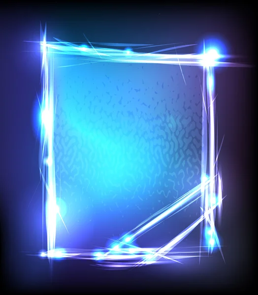 Bannière néon abstraite — Image vectorielle