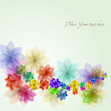 Flower vector background clipart