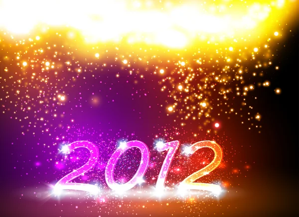 2012 Happy New Year card — Stock Vector
