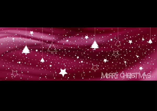抽象紫色快乐圣诞背景 — 图库矢量图片
