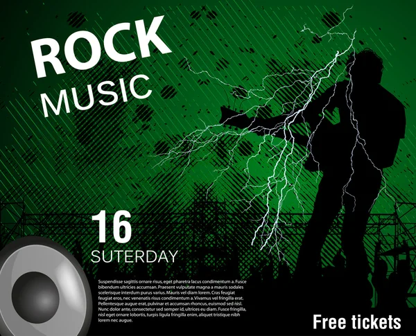 Concert muziek poster — Stockvector