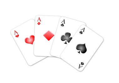 Card-playing clipart