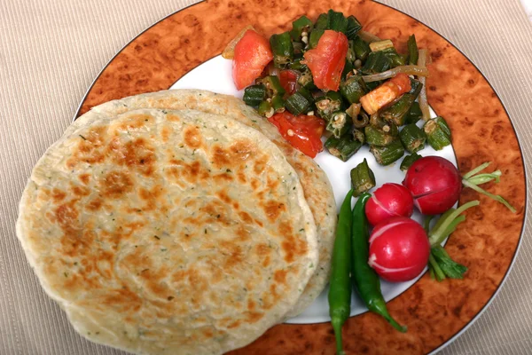 Indisk mat-serien - vegetarisk måltid Royaltyfria Stockbilder