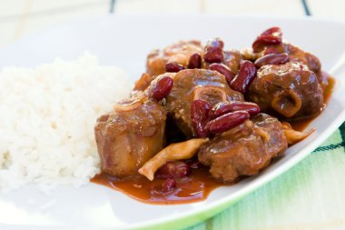 Oxtail Stew with Rice clipart