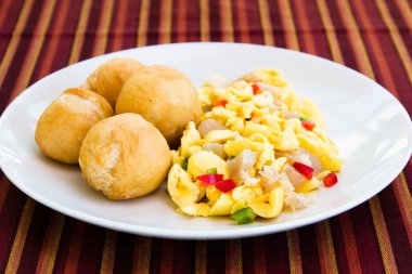 Vegetable Dumpling with Saltfish clipart