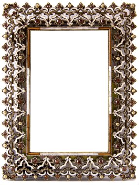 Beautifully decorated blank frame clipart