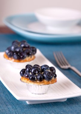 Blueberry Custard Tart clipart