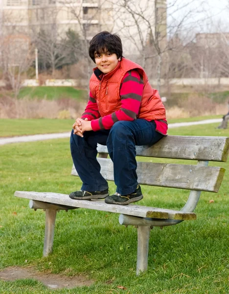 Retrato de um menino indiano — Fotografia de Stock