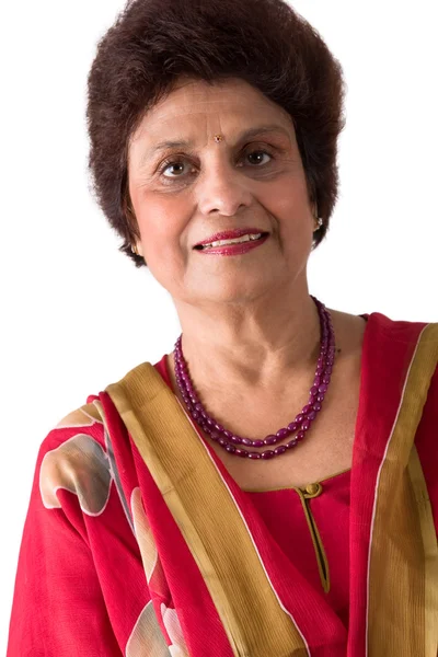 Elderly East Indian Lady — Stock Photo, Image