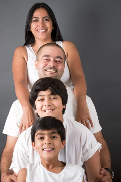 Dokonalé indická rodina — Stock fotografie
