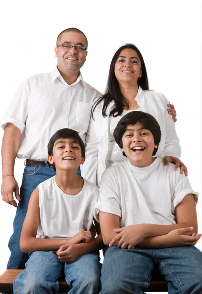 Perfekt indisk familj — Stockfoto