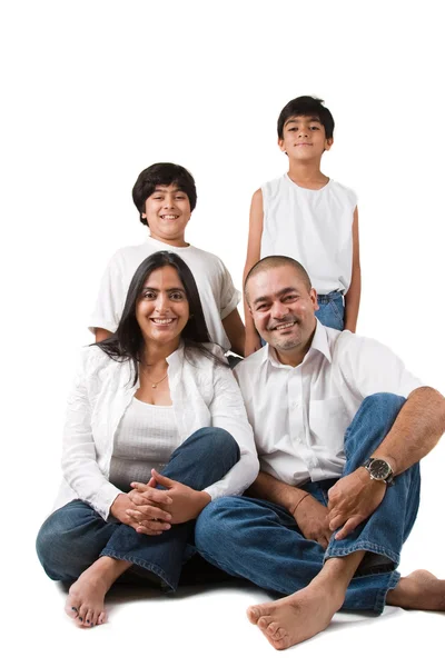 Lycklig indiska familj — Stockfoto