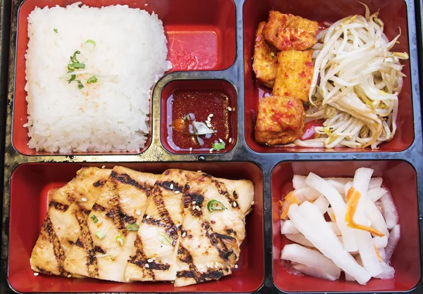 Корейська їжа - Пенто Box — стокове фото