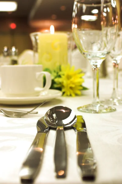 Impostazione cena formale — Foto Stock