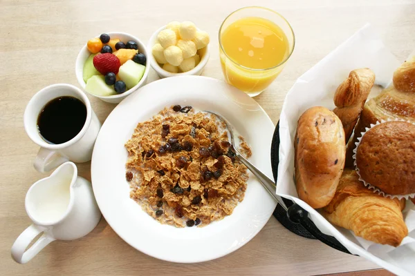 Серия завтраков - Здоровый завтрак — стоковое фото