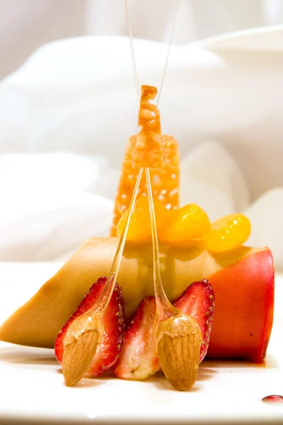 Mousse de caramelo laranja — Fotografia de Stock