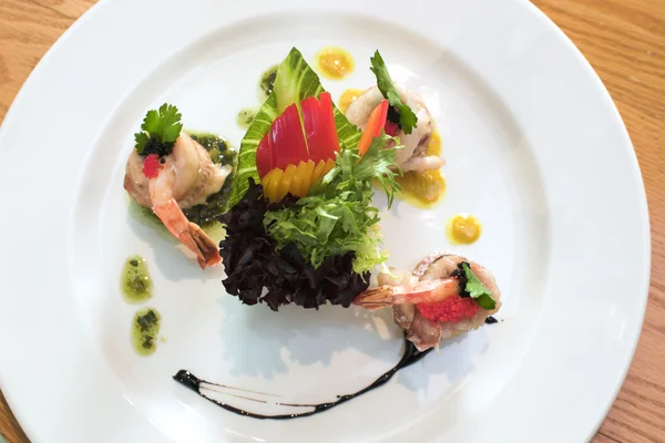 Shrimps zum Abendessen — Stockfoto