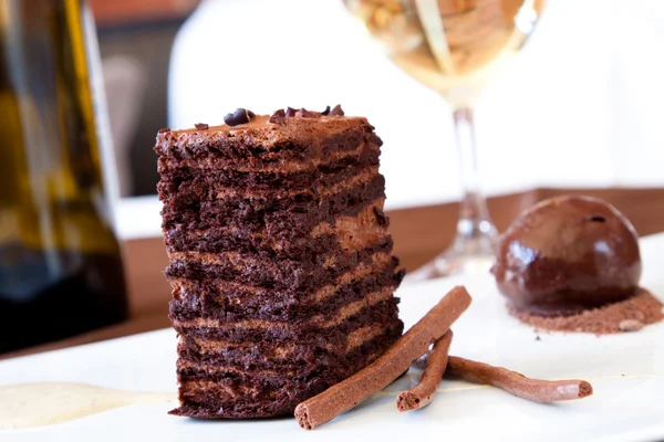 stock image Chocolate Sponge Dessert