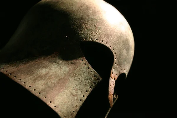 Средневековый шлем воина — стоковое фото