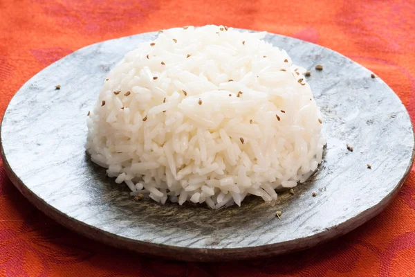 Reis mit Kreuzkümmel — Stockfoto