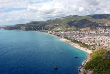 ALANYA CITYSCAPE. Turkey clipart