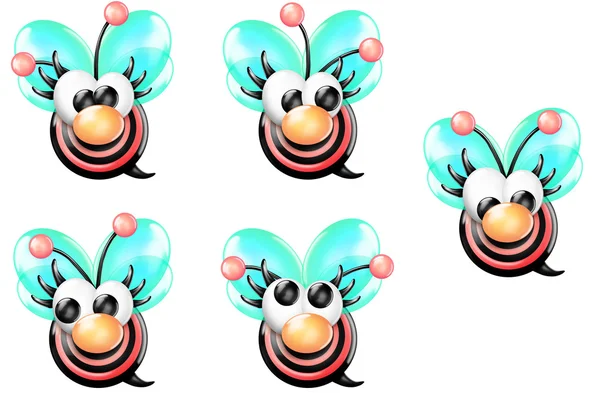 Crayon Buzzy Bee — Stock Photo, Image