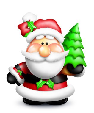 Gumdrop Cartoon Santa clipart