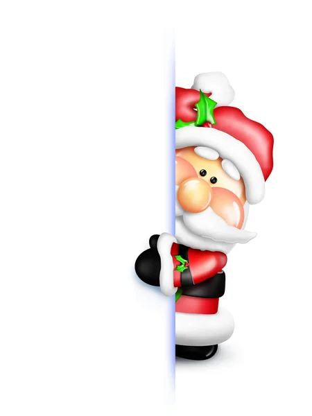 Gumdrop Weihnachtsmann guckt herum — Stockfoto