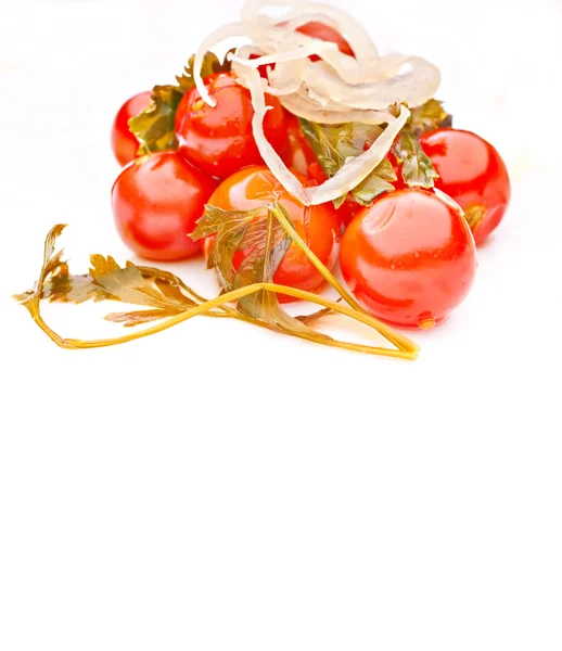Cereja de tomates enlatados — Fotografia de Stock