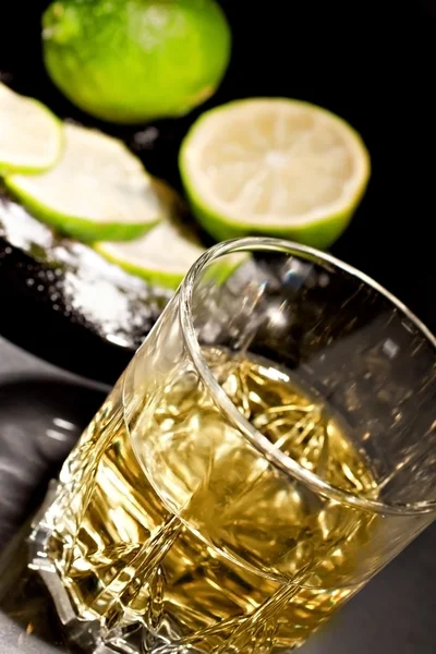 Glass of alcohol drink — Stock Photo, Image