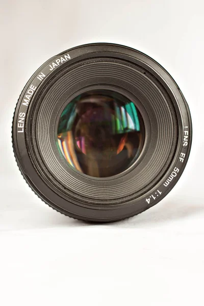 Linse der Fotokamera — Stockfoto